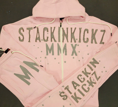 Soft Pink Vintage Tracksuit