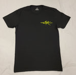 Black Lime Yellow Rose tee