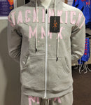 Gray Pink Distressed Hoody ONLY