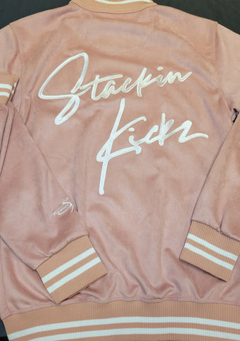 Pink Rose' Suede Signature Jacket ONLY