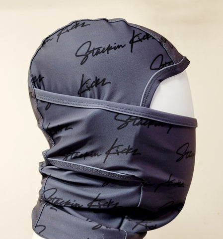 Gray Black Signature Shiesty Ski Mask