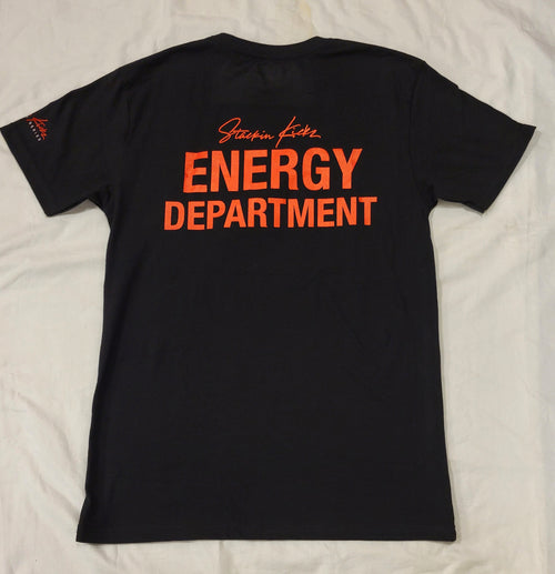 Black Red Energy Dept tee