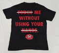 Black and Red "Touch me" Fingerprint Energy tee