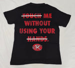 Black and Red "Touch me" Fingerprint Energy tee