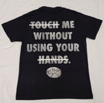 Black and white "Touch me" Fingerprint Energy tee