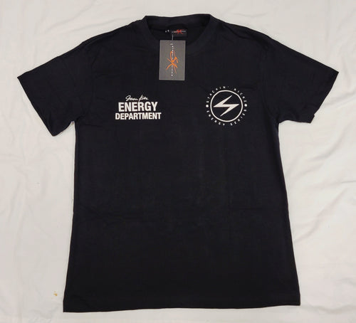 Black and white "Touch me" Fingerprint Energy tee