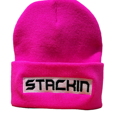 Pink/Black STACKIN Beanie