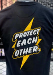 Black "Protect Each Other" Premium Crewneck