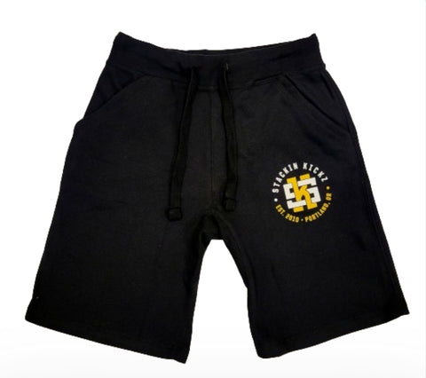 Black Yellow SK 21 Shorts