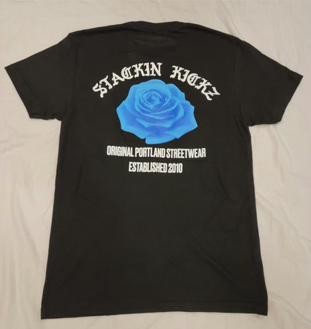 Black Blue Rose tee