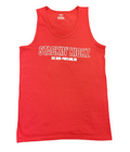 Red White Outline Tank