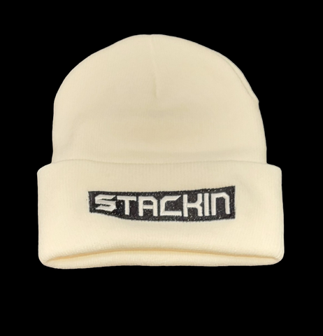 White/Black STACKIN Beanie