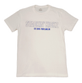 White Blue Outline Tee