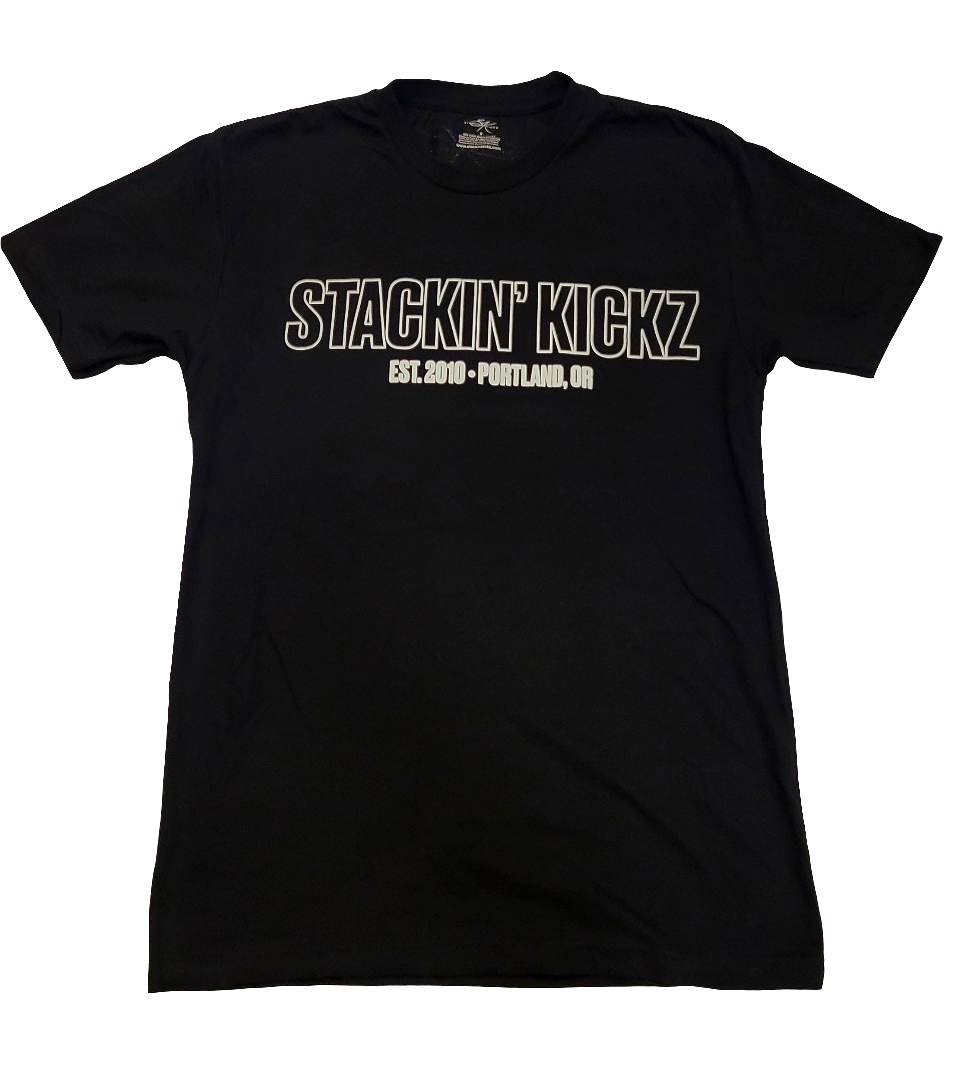 Black /White Outline Tee