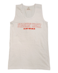 White Red Outline Tank
