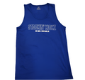 Blue White Outline Tank