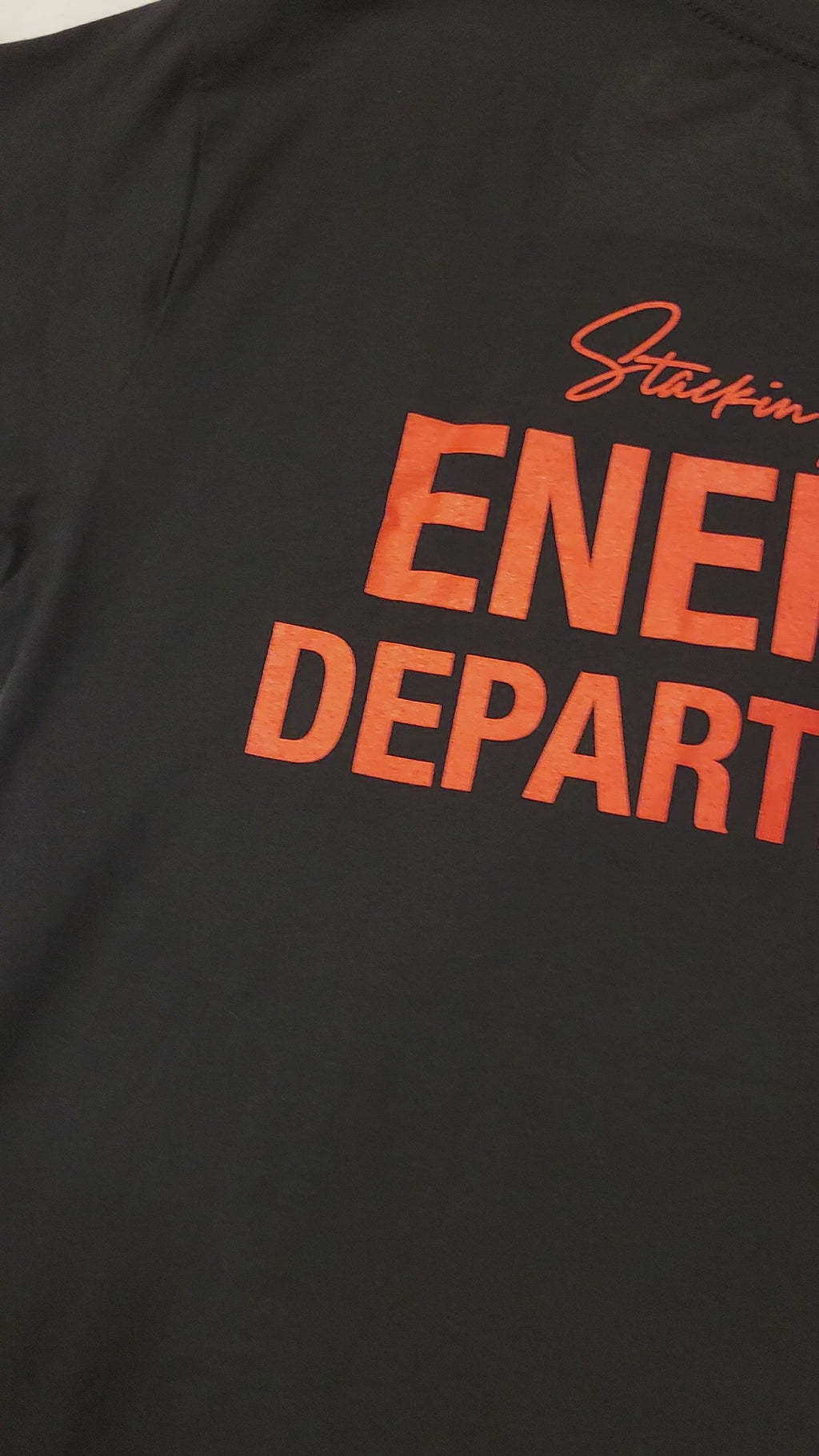 Black Red Energy Dept tee