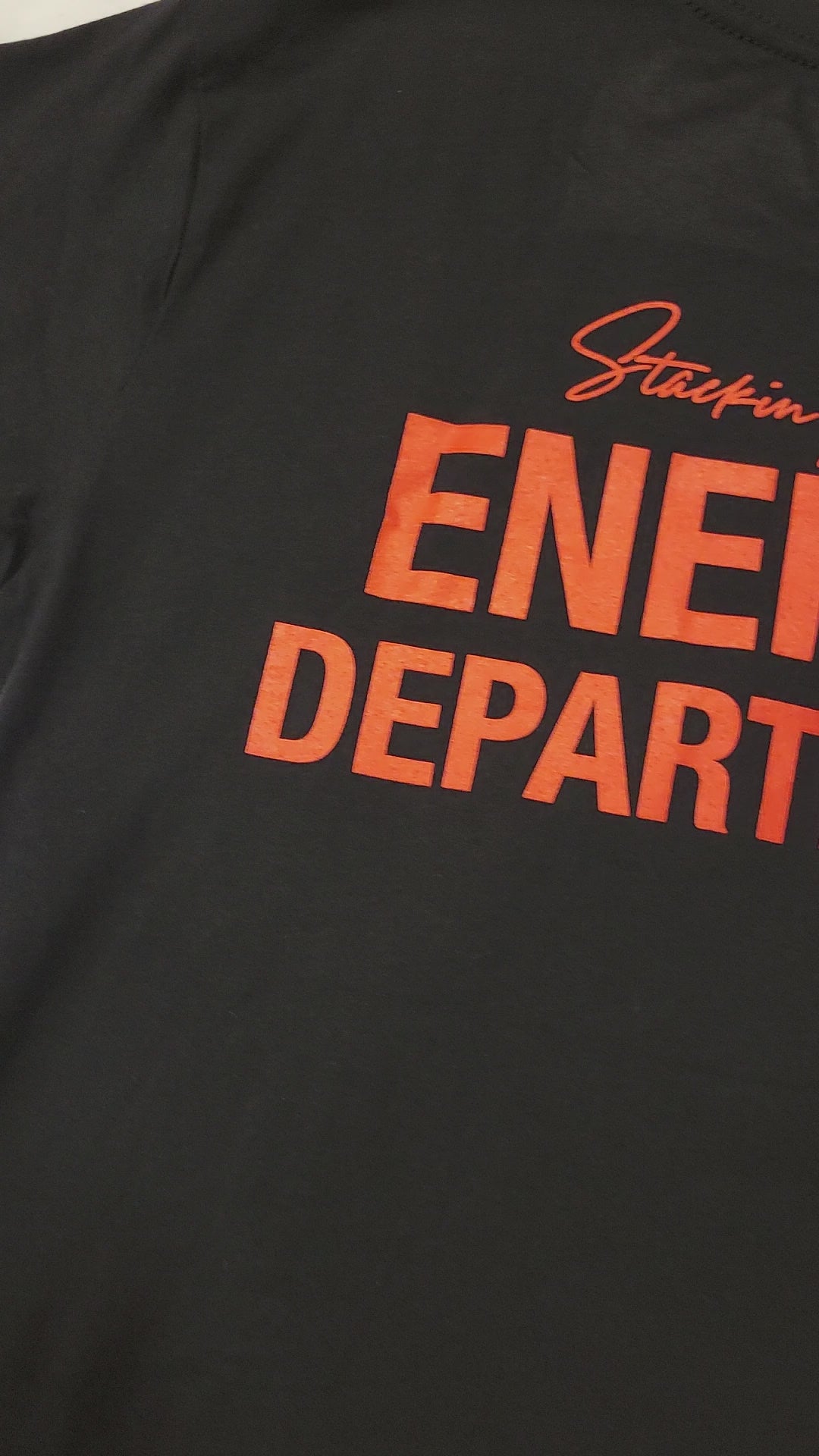 Black Red Energy Dept tee