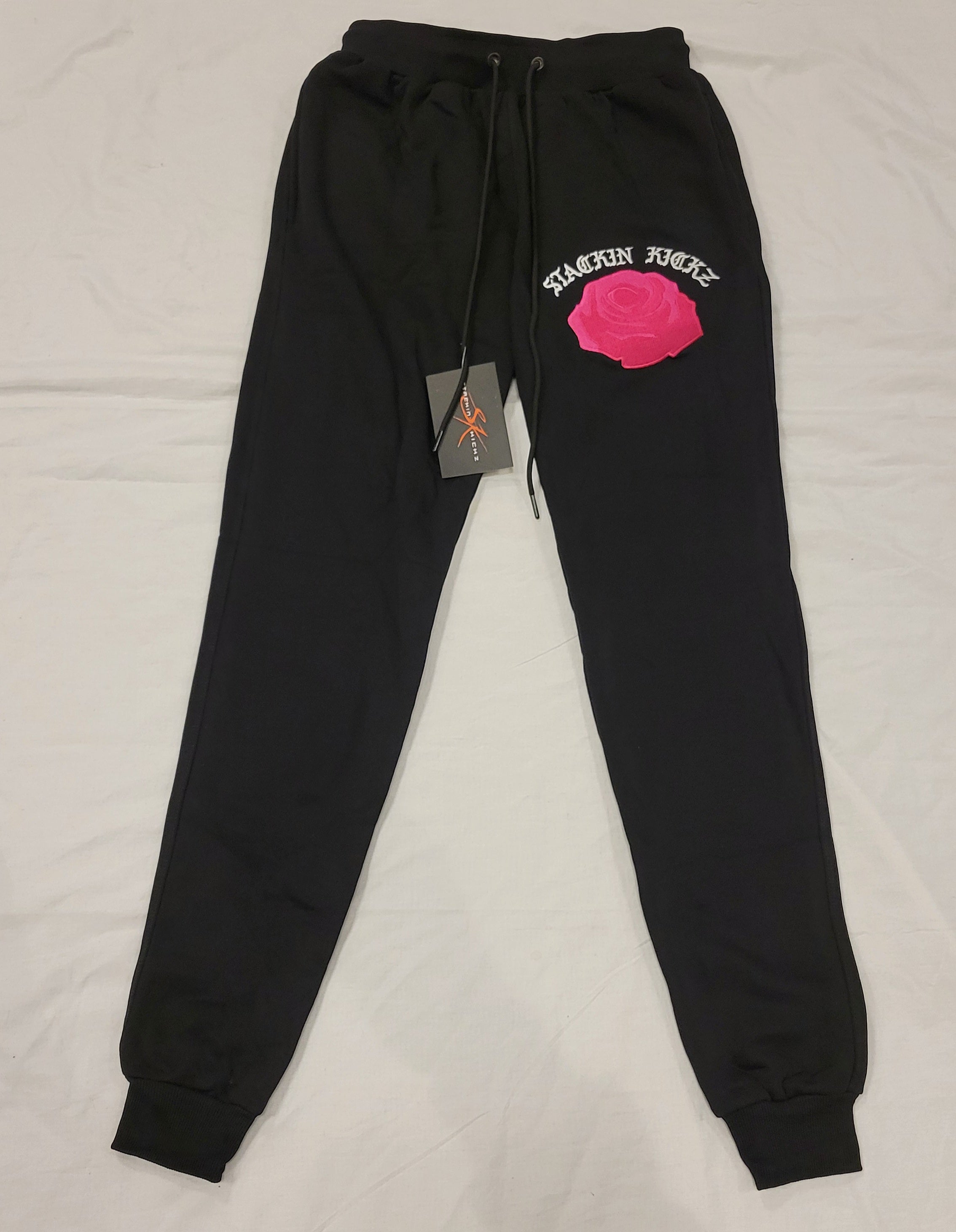 Blk Pink Rose PANTS only