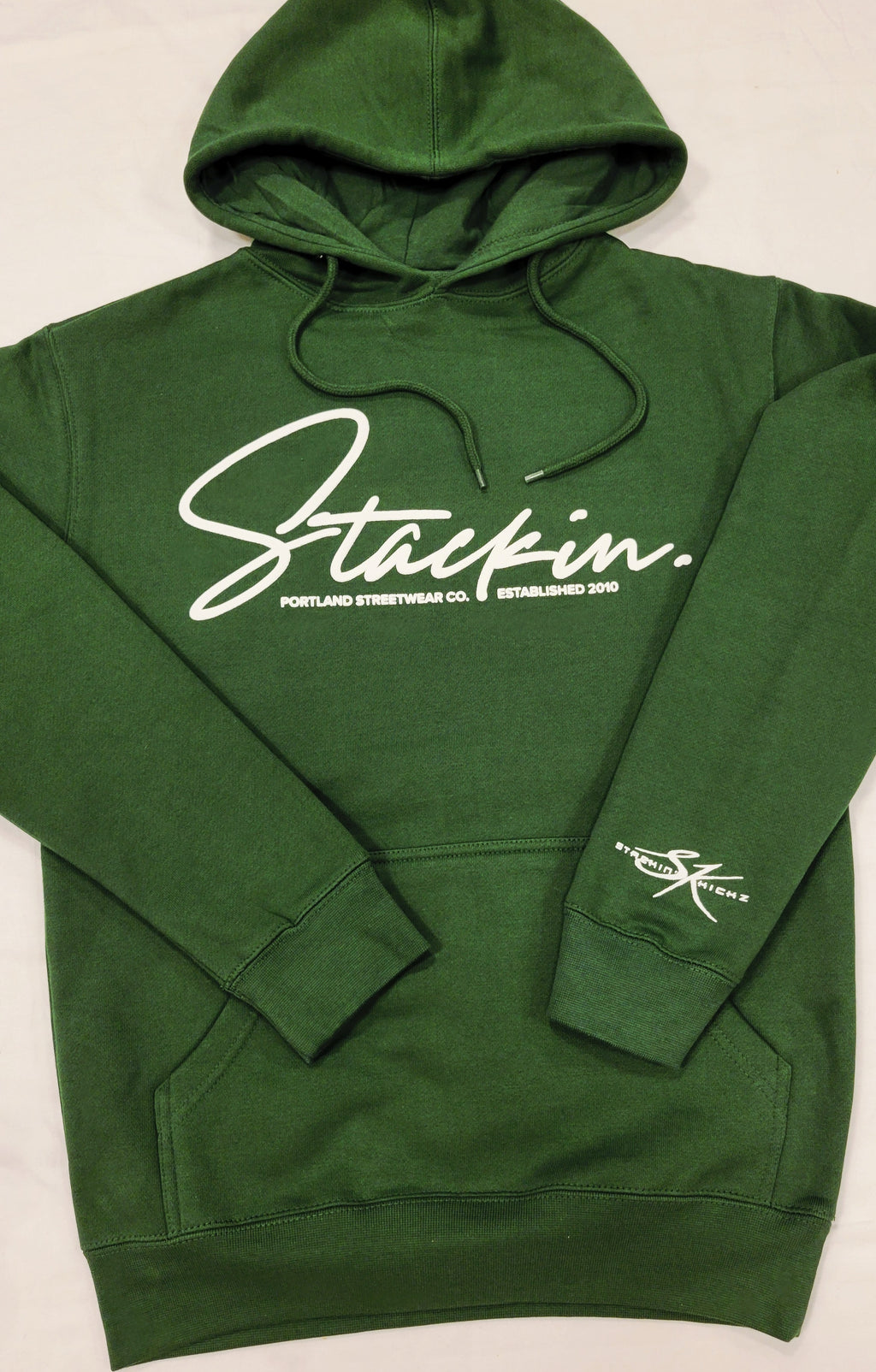 Forest Green STACKIN Signature HEAVYWEIGHT HOODY