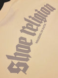 Cream/Gray Heavyweight "SHOE RELIGION" reimagined Tee.