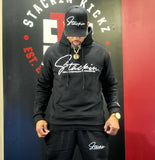 Blk/White Big Stackin Signature Tracksuit