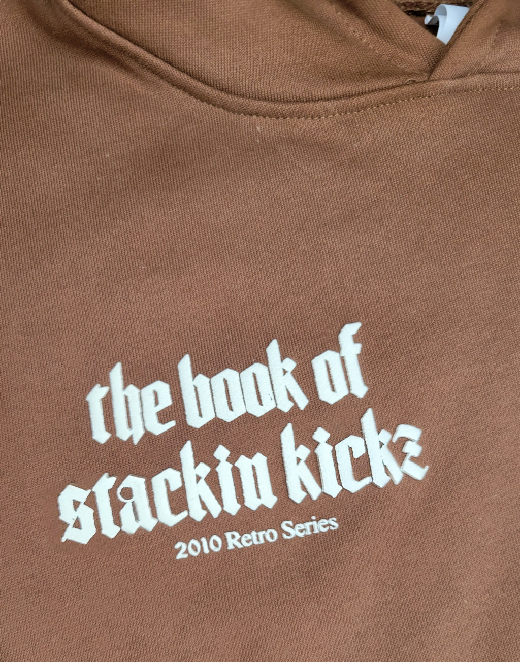Milk Chocolate/Cream "Shoe Religion" Heavyweight Hoody