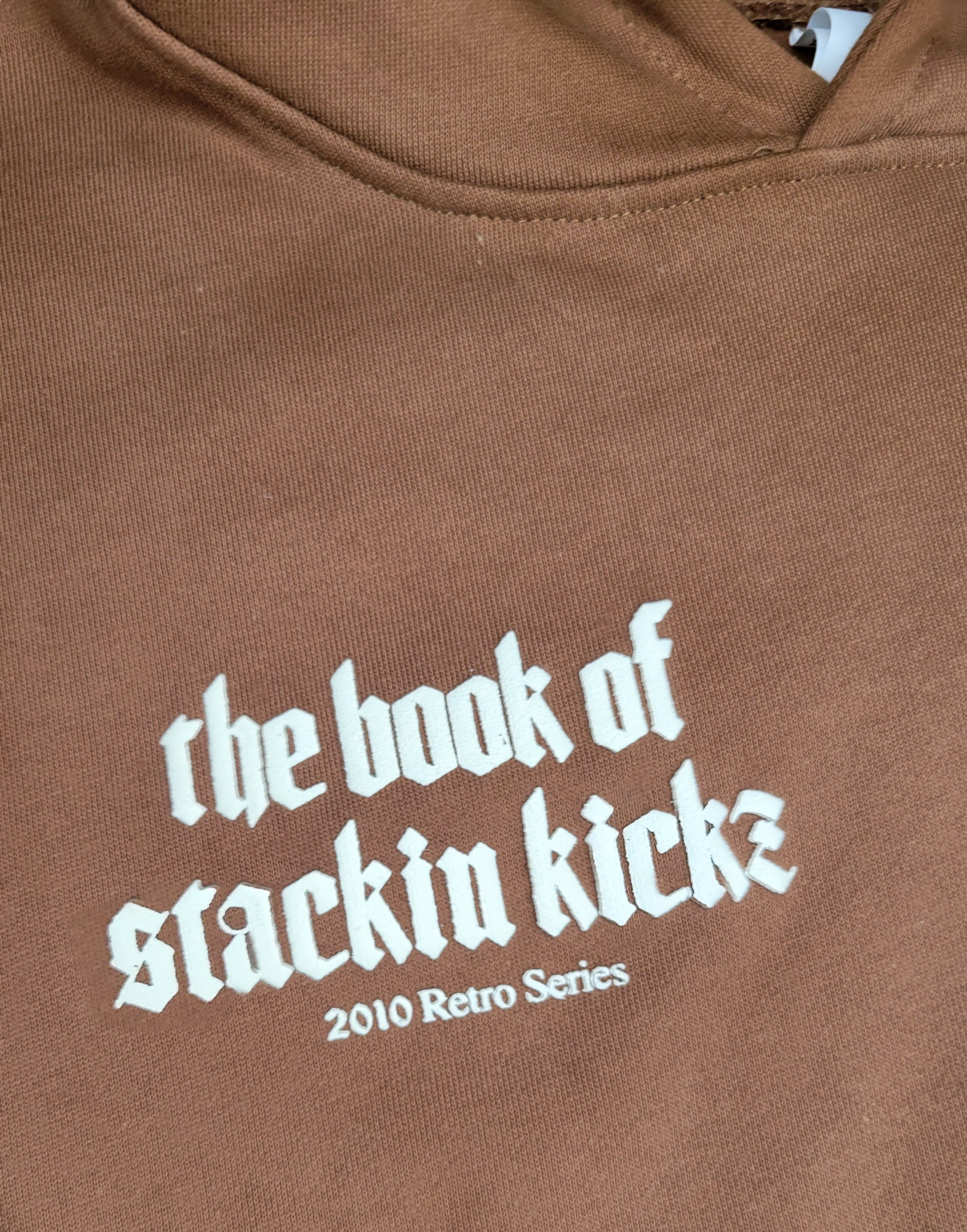 Milk Chocolate/Cream "Shoe Religion" Heavyweight Hoody