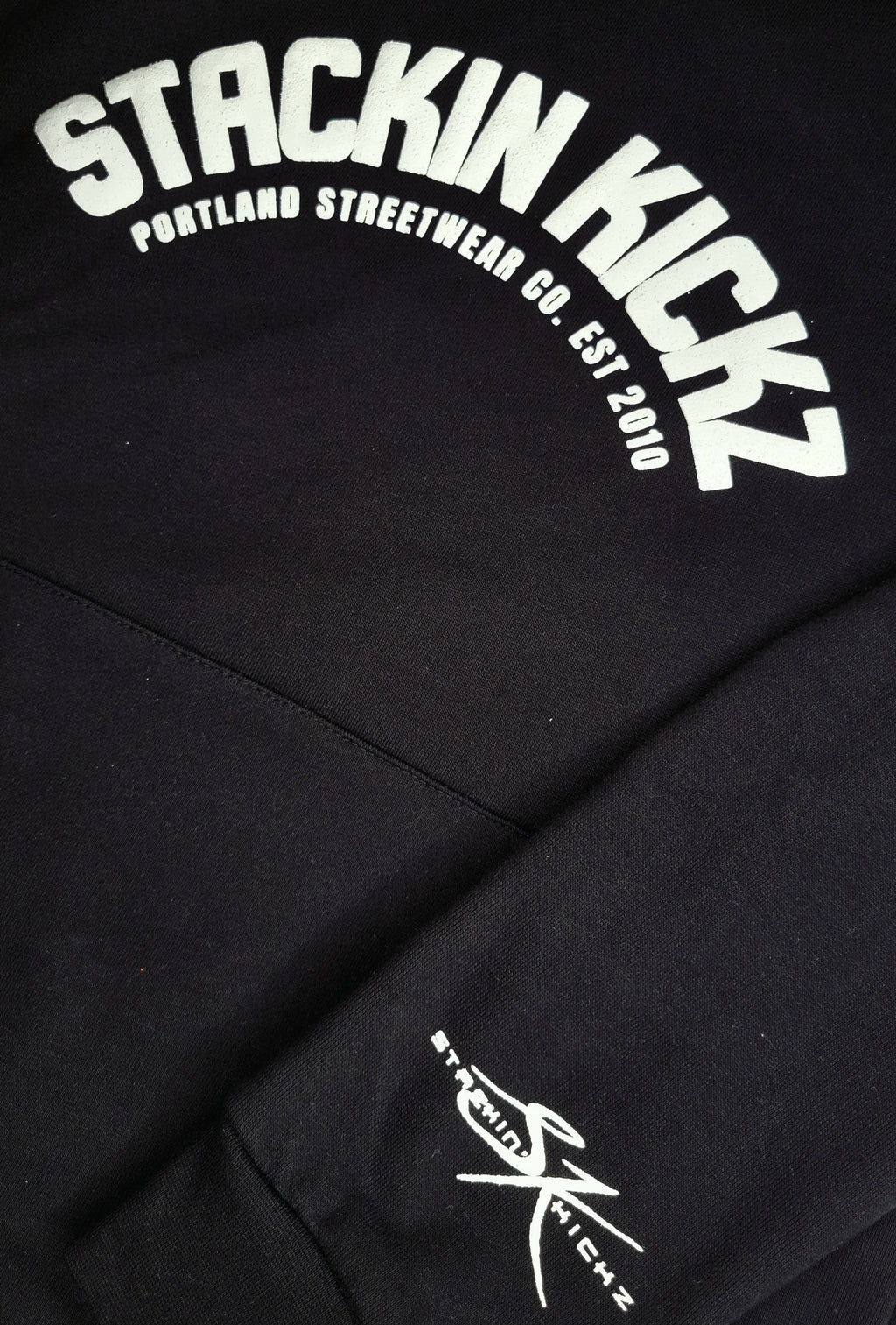 Black Stackin Kickz "Curve" Heavyweight Hoody
