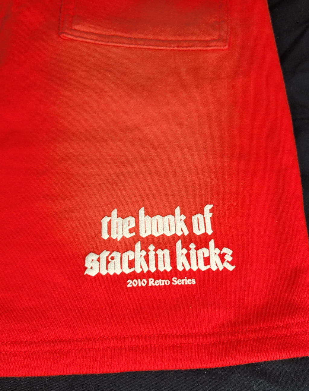 Red Cherry/Creme"Shoe Religion" Shorts