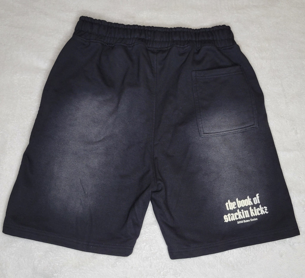 Black/Cream "Shoe Religion" Shorts
