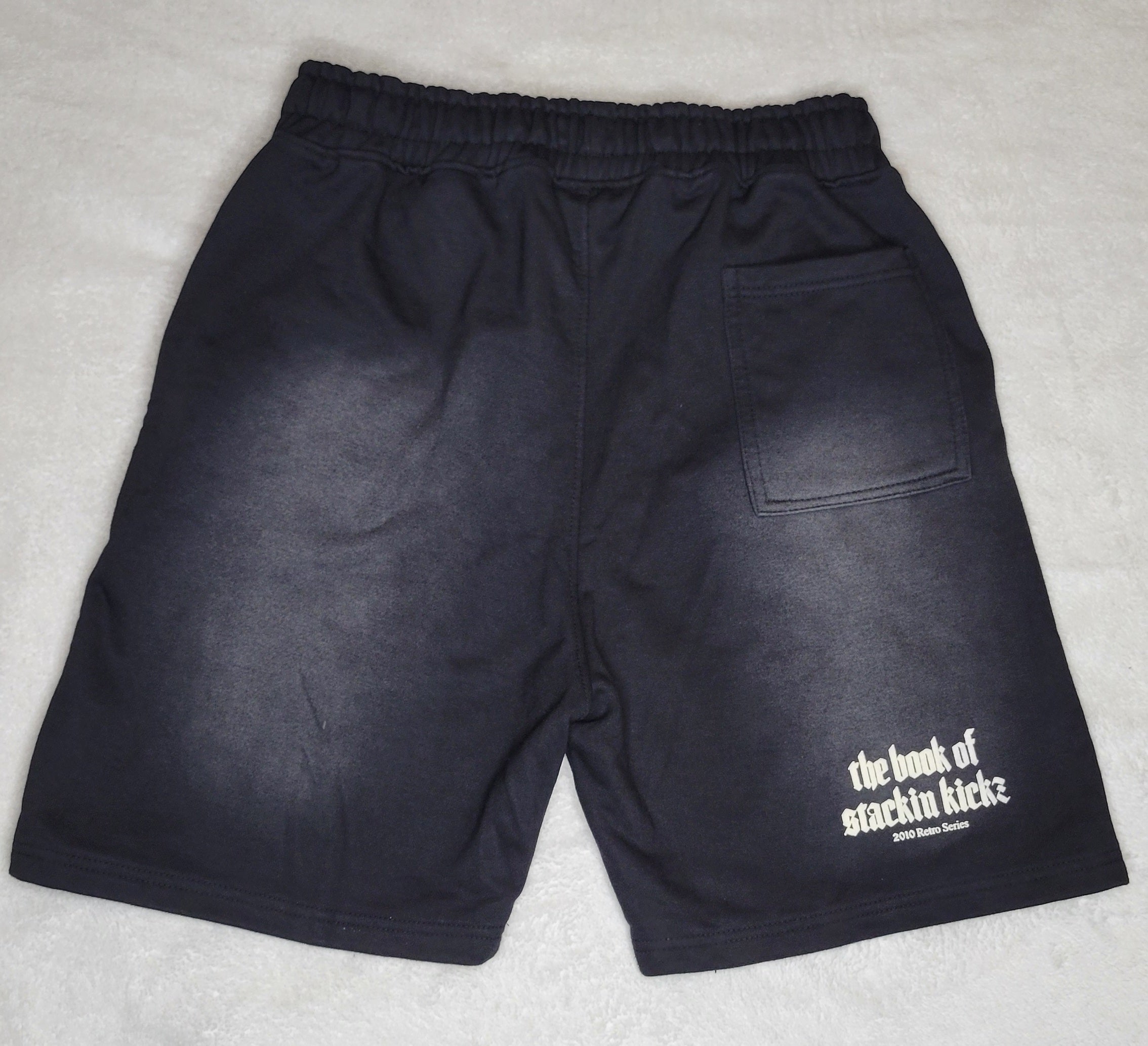 Black/Cream "Shoe Religion" Shorts