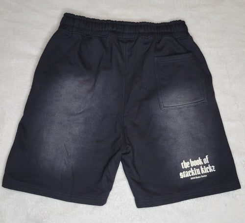 Black/Cream "Shoe Religion" Shorts