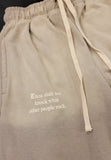 Gray/Creme"Shoe Religion" Shorts