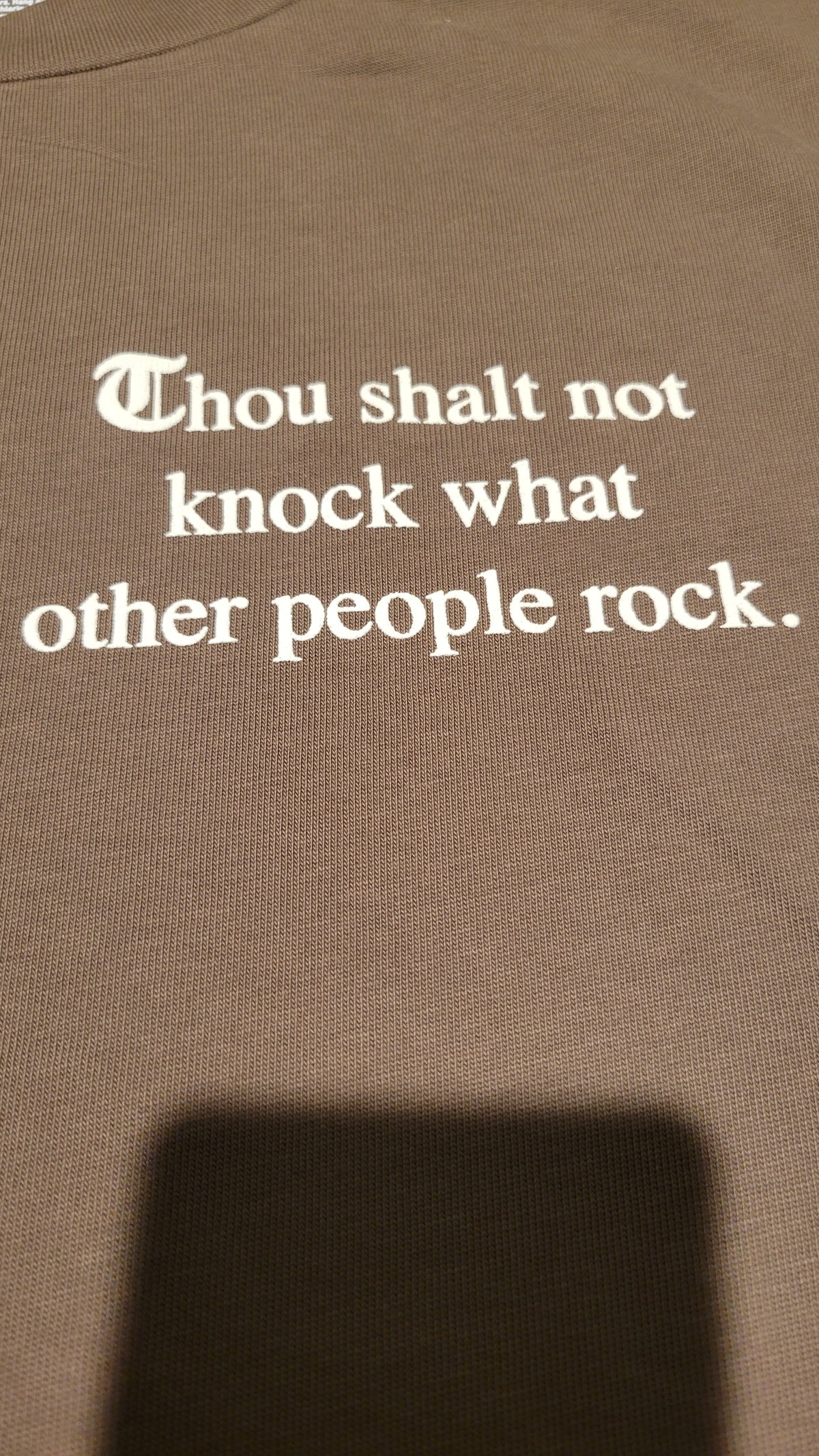 Chocolate Cream Heavyweight "SHOE RELIGION" reimagined Tee