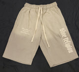 Gray/Creme"Shoe Religion" Shorts