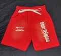 Red Cherry/Creme"Shoe Religion" Shorts