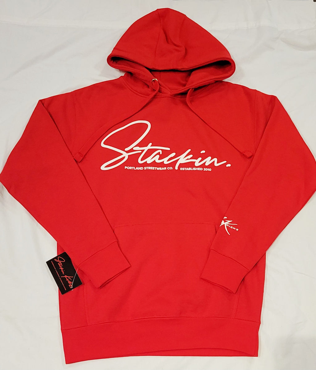 Red STACKIN Signature HOODY Only