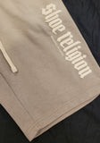 Gray/Creme"Shoe Religion" Shorts