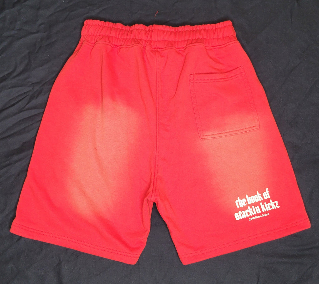 Red Cherry/Creme"Shoe Religion" Shorts