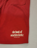 Red/Creme"Shoe Religion" Shorts