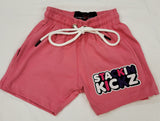 Kids Pink Strawberry Shorts
