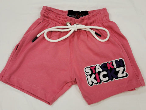 Stackin Kicks Kids Pink Strawberry Shorts – Stackin Kickz