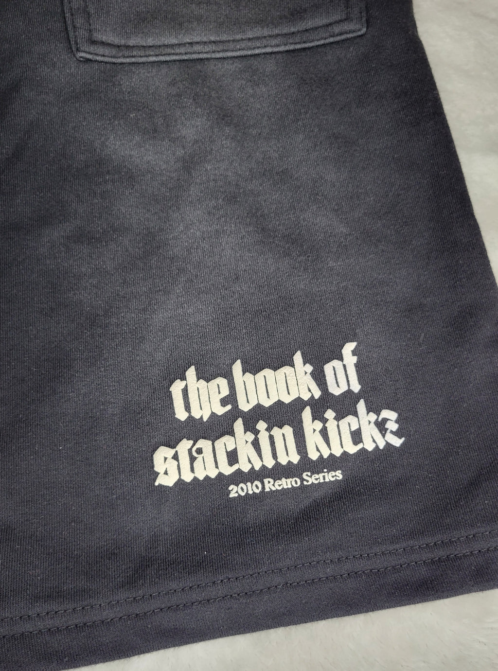 Black/Cream "Shoe Religion" Shorts