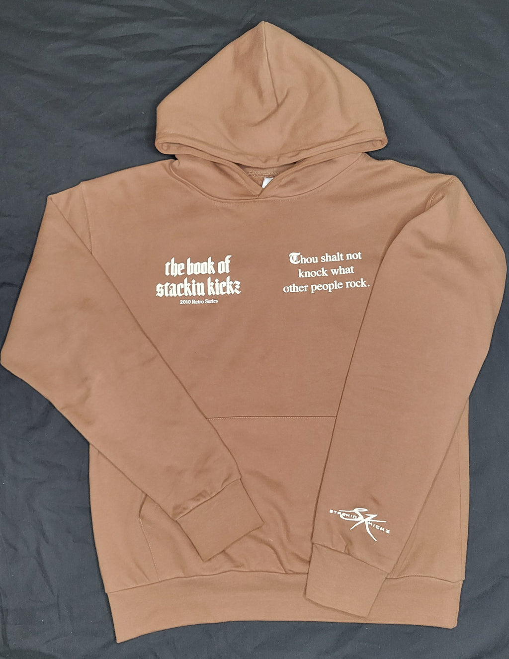 Milk Chocolate/Cream "Shoe Religion" Heavyweight Hoody
