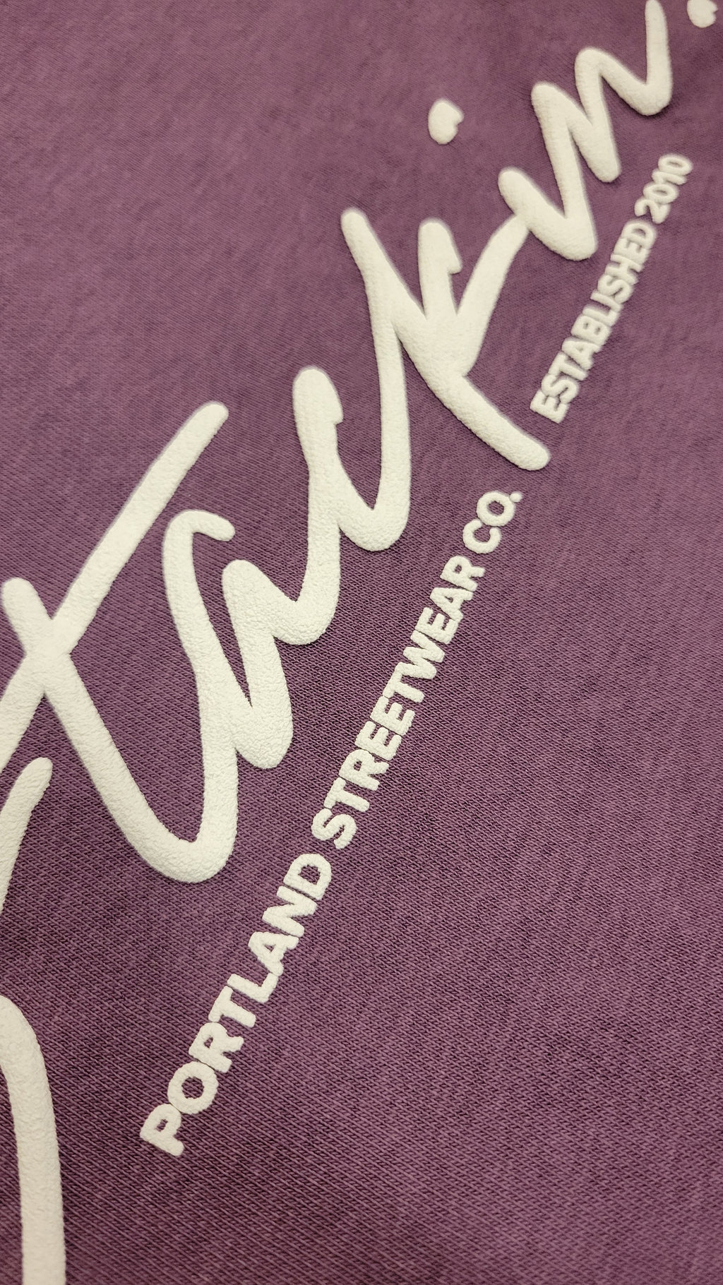 Ladies Lightweight Eggplant Purple STACKIN Signature Hoody Only