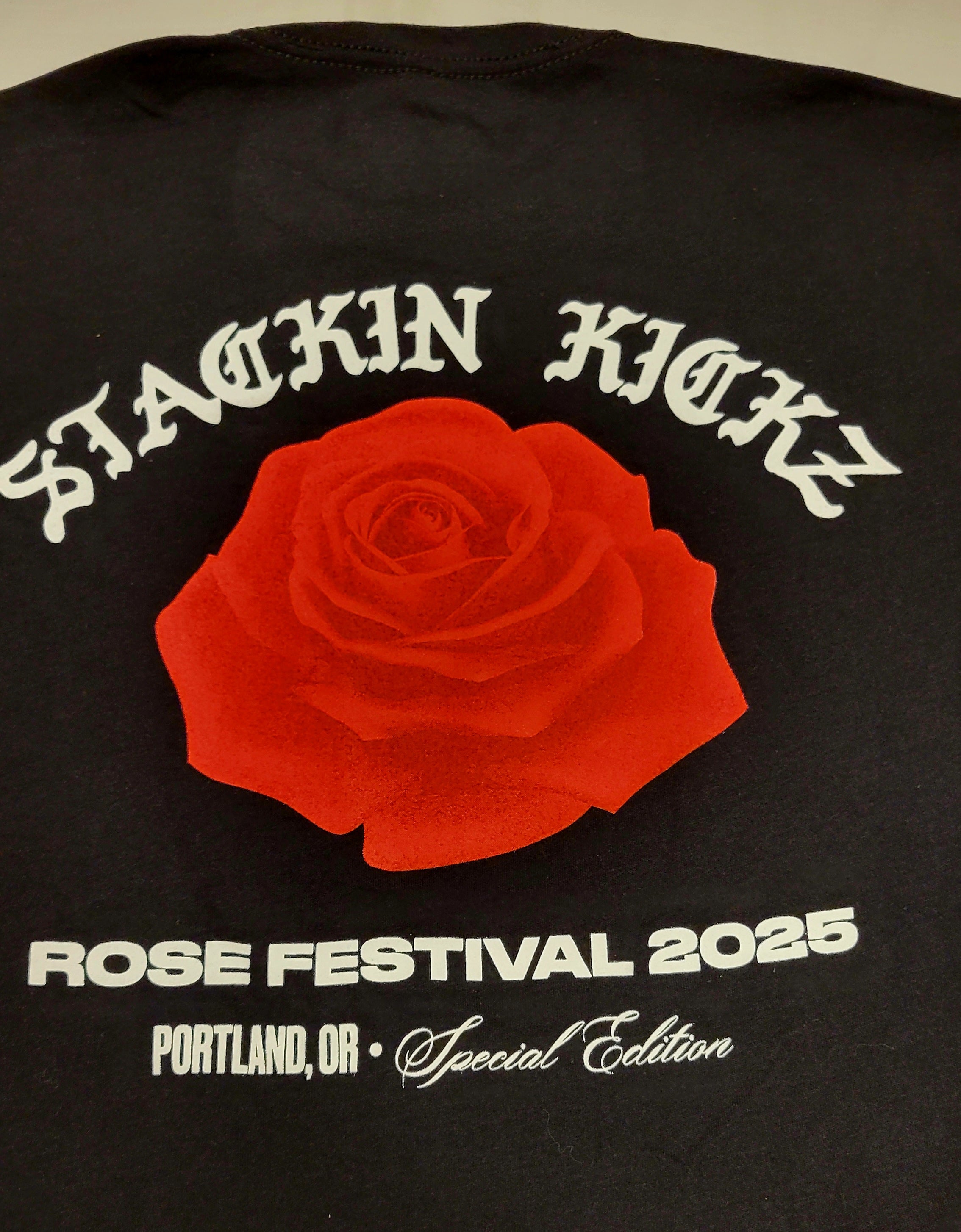 Black Red Special Edition Rose Festival 2025 Tee