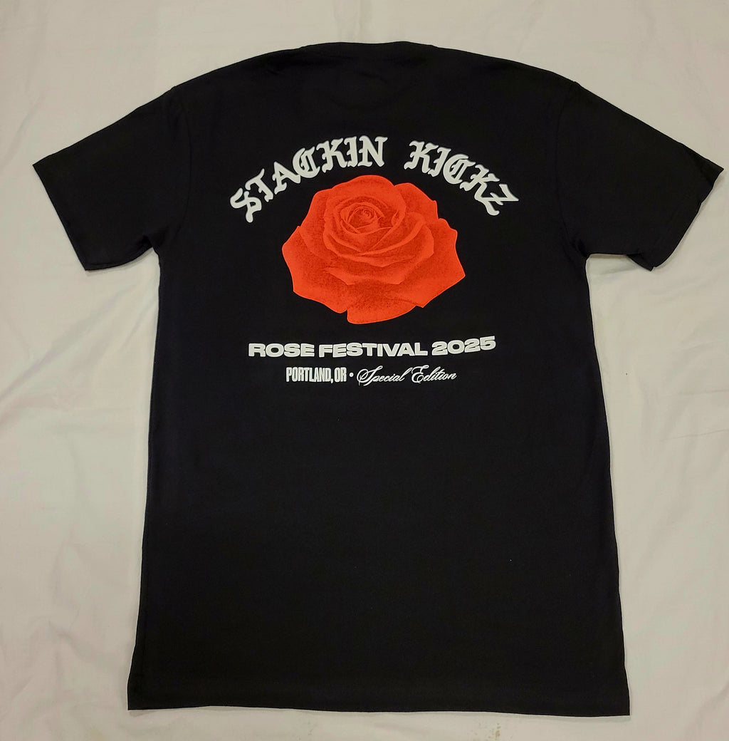 Black Red Special Edition Rose Festival 2025 Tee