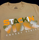 Tan Army Orange STACKIN VIBEZ Tee