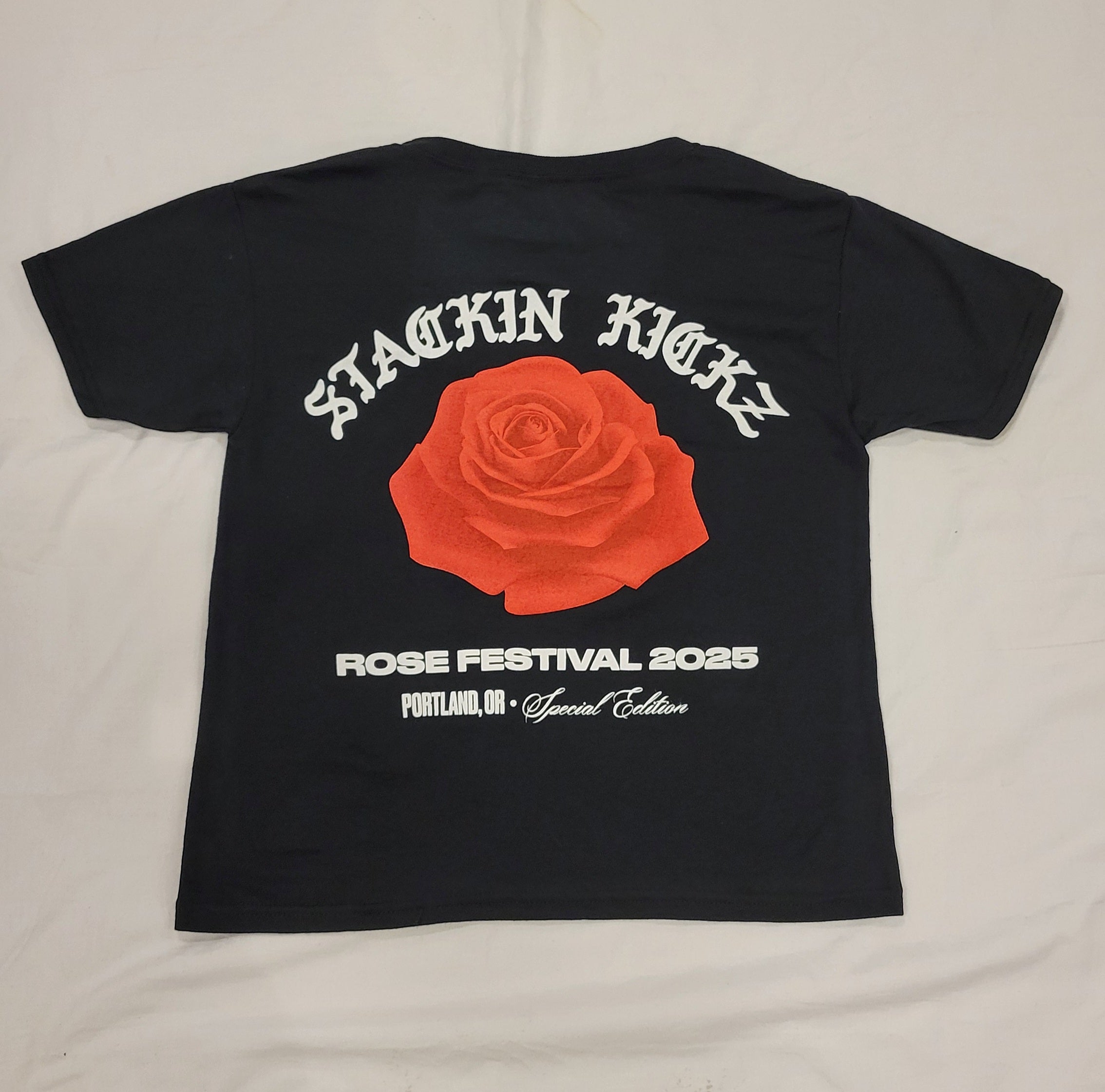Kids Black Red SPECIAL EDITION Rose Festival 2025 tee